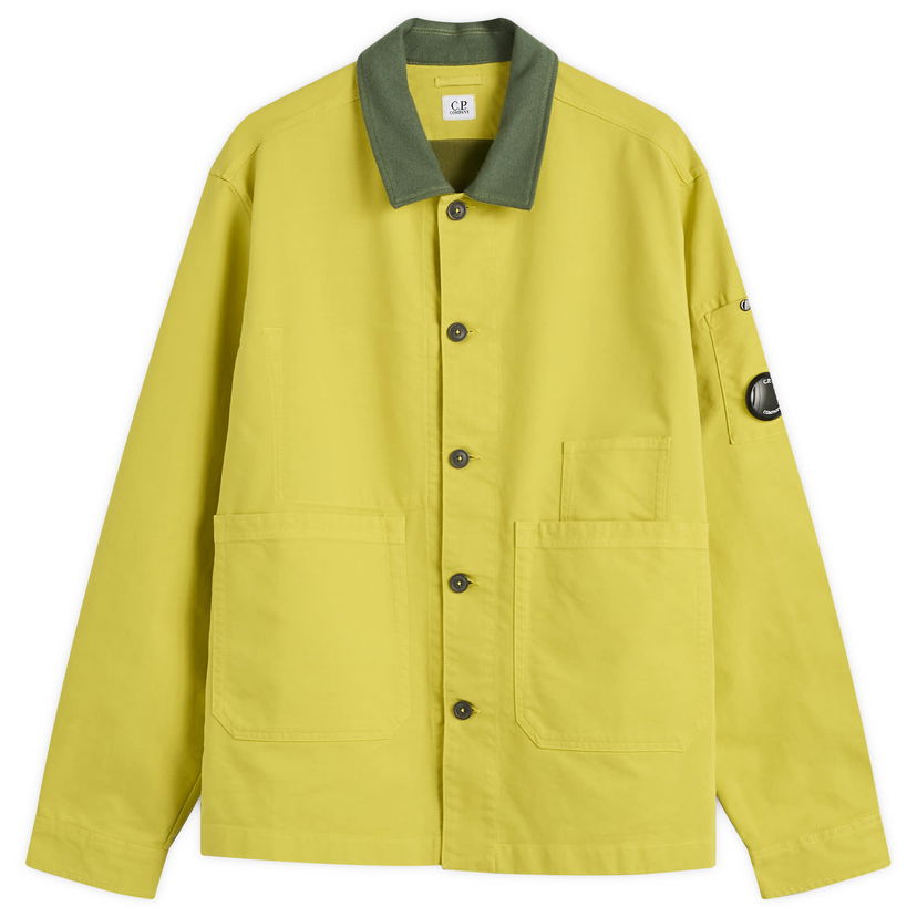 Jacka C.P. Company Lens Overshirt Gul | 19CMOS286A-110471G-210