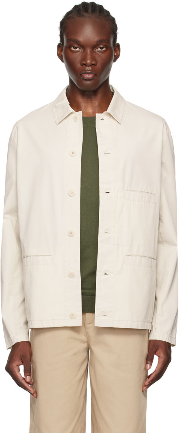 Jacka A.P.C. Off-White Vianney Jacket Beige | COGZR-H02783