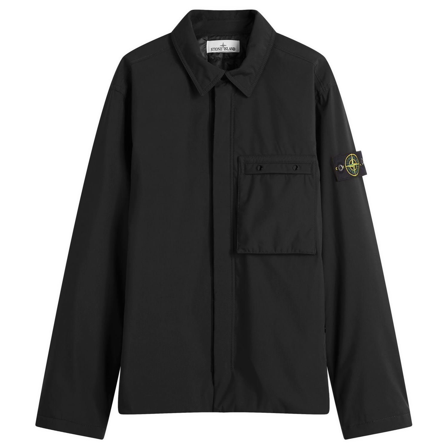 Skjorta Stone Island Soft Shell-R Primaloft Jacket, Size Large Svart | K1S154100011-V0029, 1