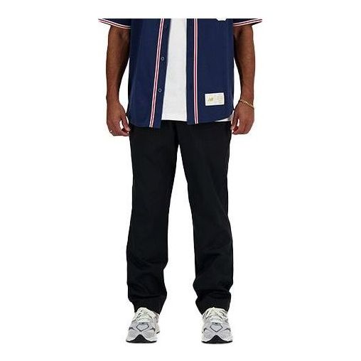 Byxor New Balance Icon Twill Tapered Pants Svart | AMP41575-BK
