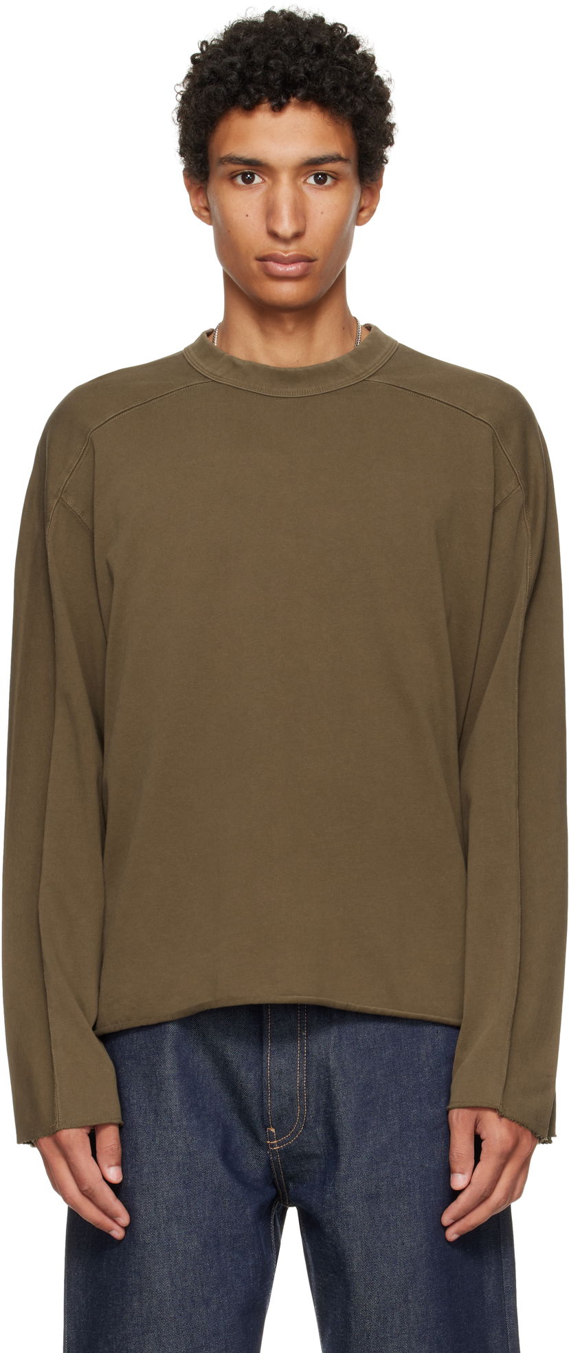T-shirt Entire Studios Entire Studios Heavy Long Sleeve T-Shirt Grön | ES2486BT