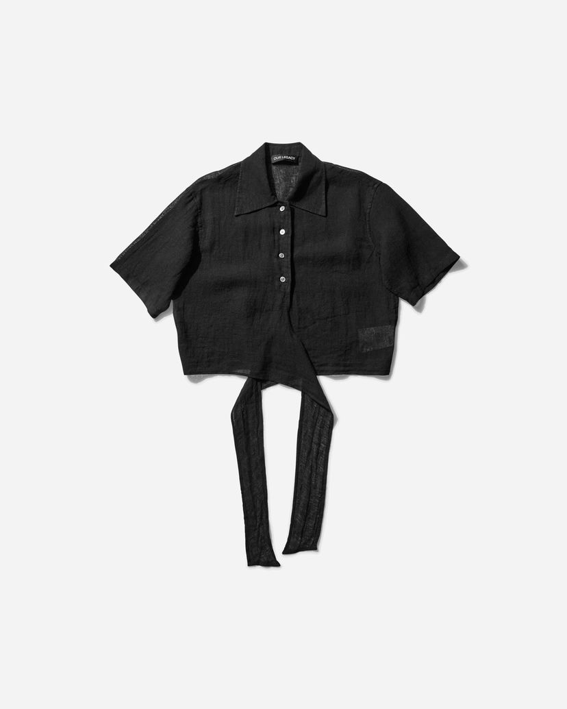 Skjorta OUR LEGACY Nannas Shortsleeve Shirt Svart | W2252NB 001