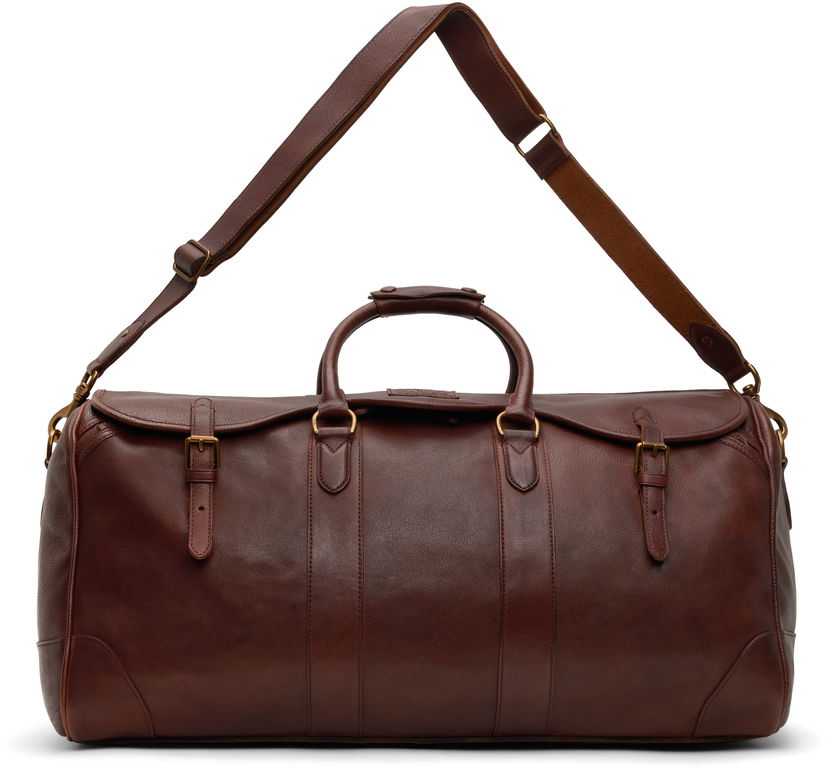 Resväska Polo by Ralph Lauren Ralph Lauren Heritage Leather Duffle Bag Brun | 405946034001