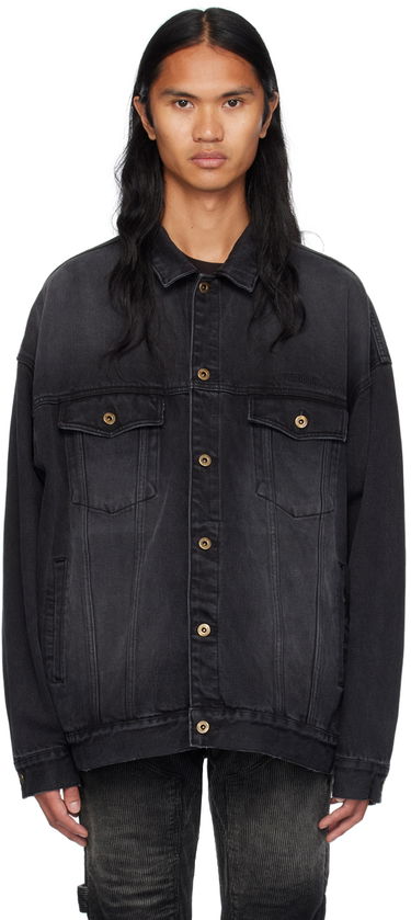 Jacka We11done Oversized Denim Jacket Svart | WD-DJ2-24-353-U-BK, 0