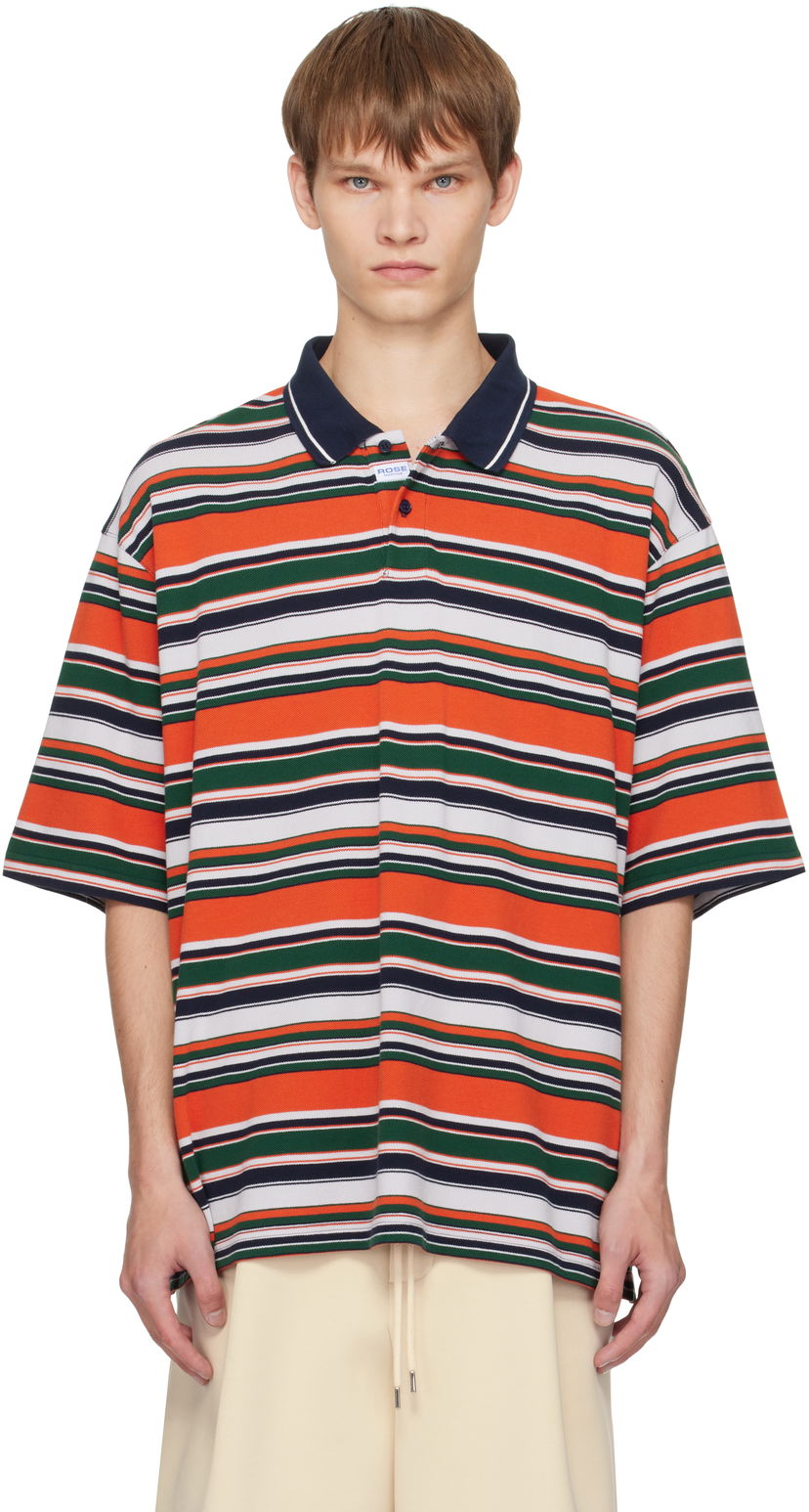Polotröja Martine Rose Martine Rose Oversized Striped Polo Flerfärgad | 643JE02418