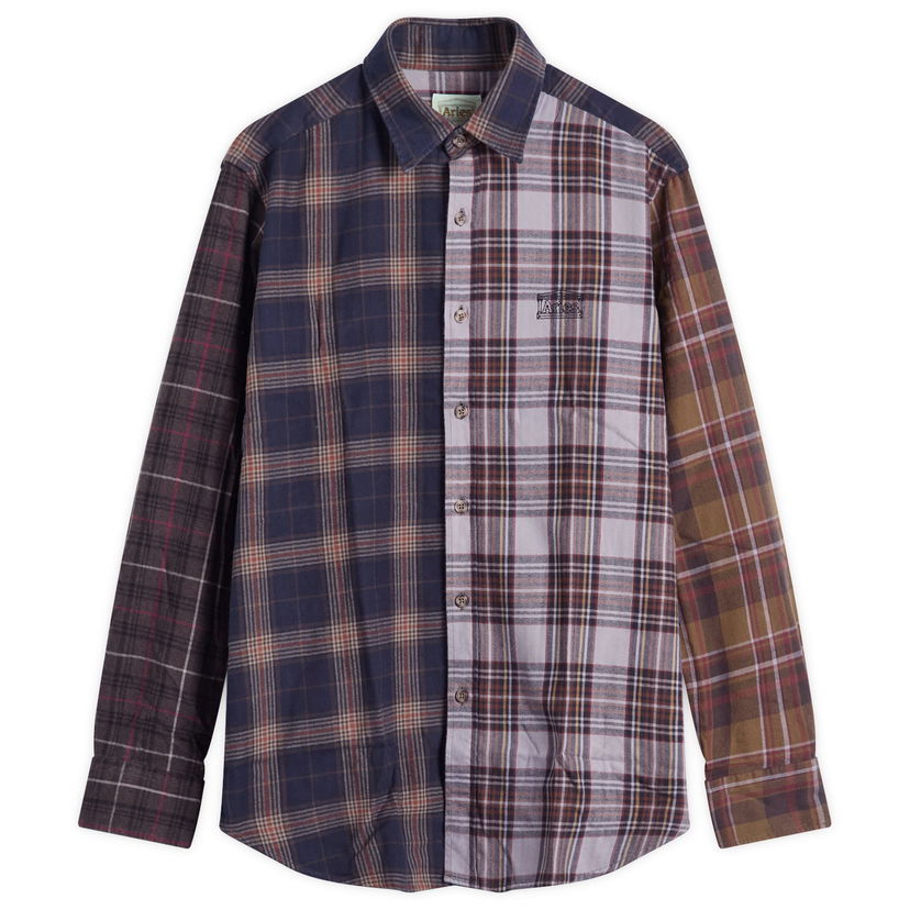 Skjorta Aries Overdyed Patchwork Shirt Flerfärgad | AR40121-PUP