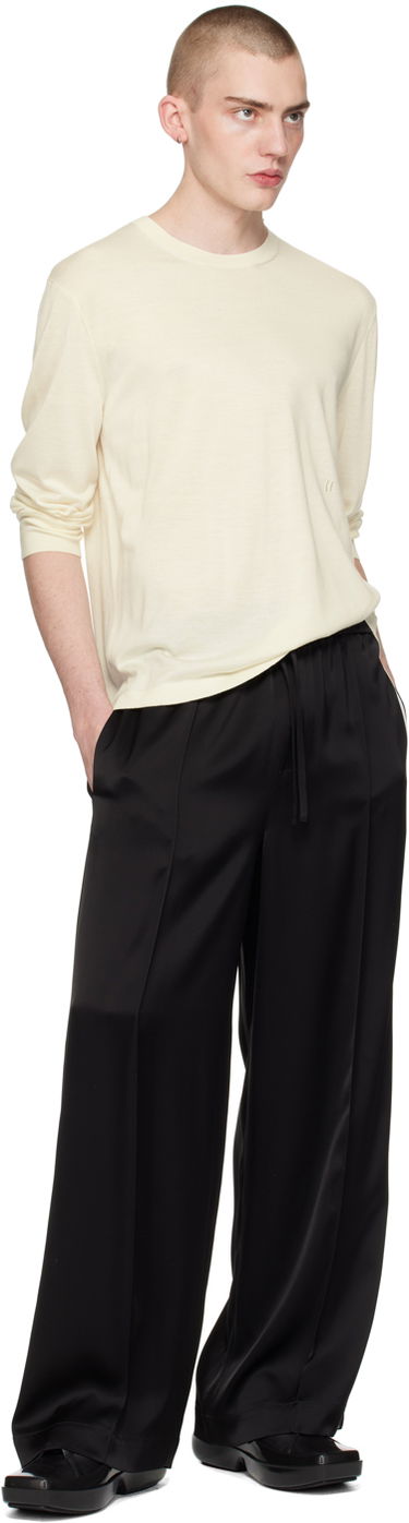 Sweater Helmut Lang Curved Sleeve Sweater Beige | O01HM703, 3