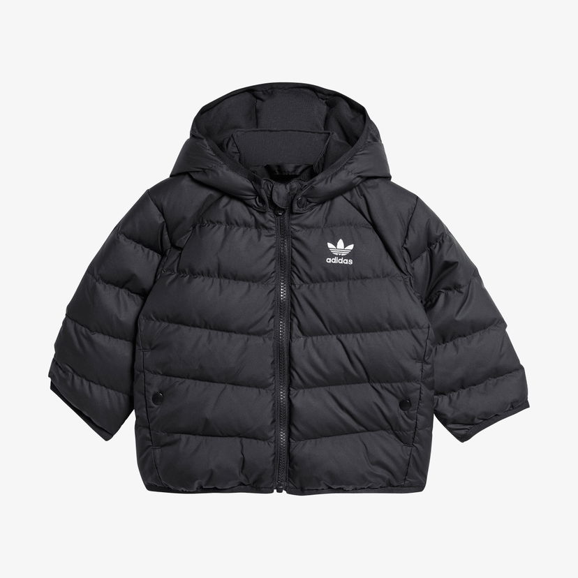 Pufferjacka adidas Originals adidas Padded Hooded Puffer Down Jacket Svart | IX7493