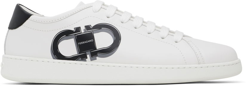 Kläder FERRAGAMO Ferragamo Double Gancini Vit | 780991