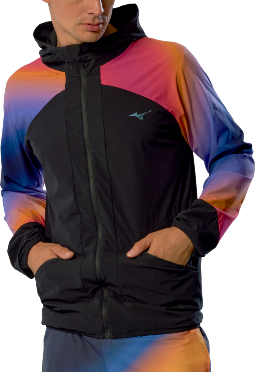 Jacka Mizuno Mizuno Active Alpha Hanabi Hooded Jacket Flerfärgad | j2gec503-97