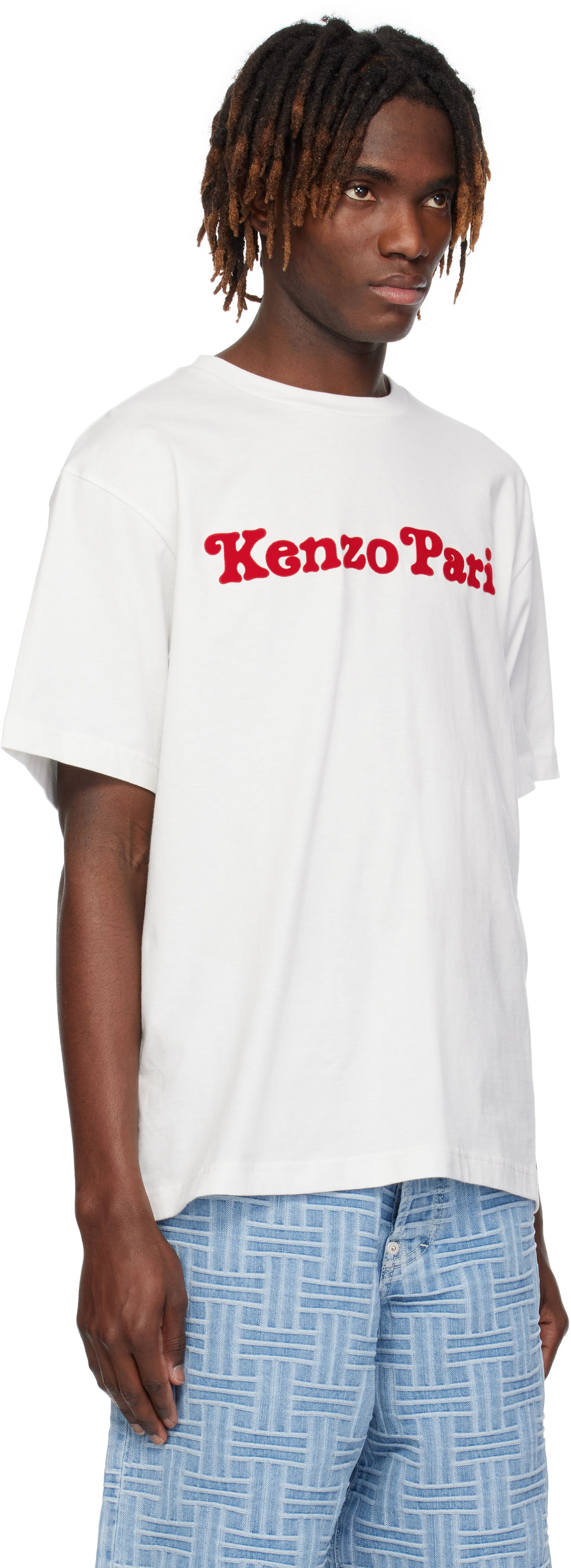 T-shirt KENZO Kenzo Paris VERDY Edition Oversized T-Shirt Vit | FF55TS5474SG, 1