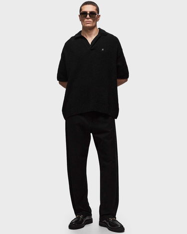 Polotröja Represent Clo Represent BOUCLE TEXTURED KNIT POLO Svart | MLM305-01, 1