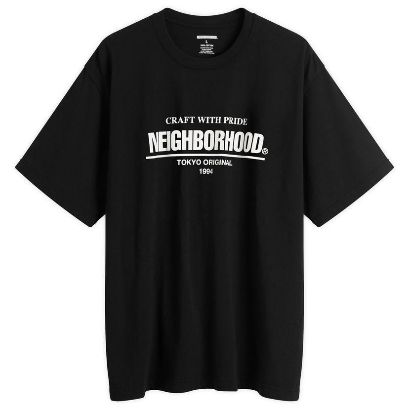 T-shirt Neighborhood Classic Logo T-Shirt Svart | 252PCNH-ST01-BLK