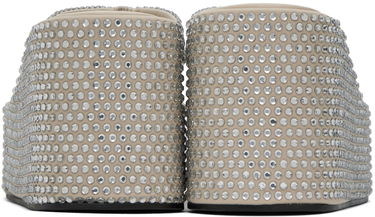 Tillbehör Coperni Coperni Crystal Embellished Wedge Sandals Beige | COPSH09455, 1