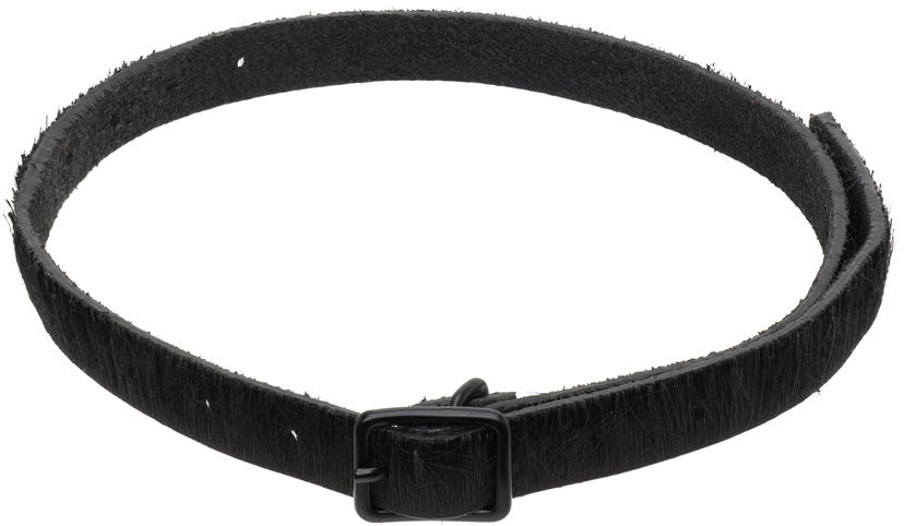 Halsband Rick Owens Rick Owens Concordians Runway Hair-on Choker Svart | RR02E1400 LHLBH