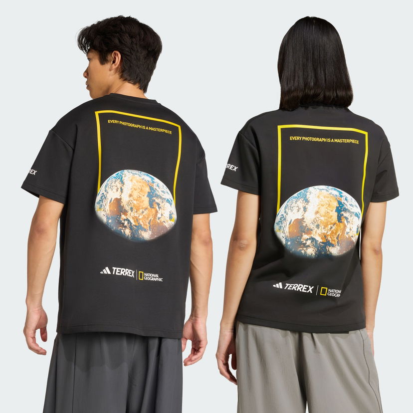 T-shirt adidas Performance National Geographic Graphic Short Sleeve T-Shirt Svart | KC2352