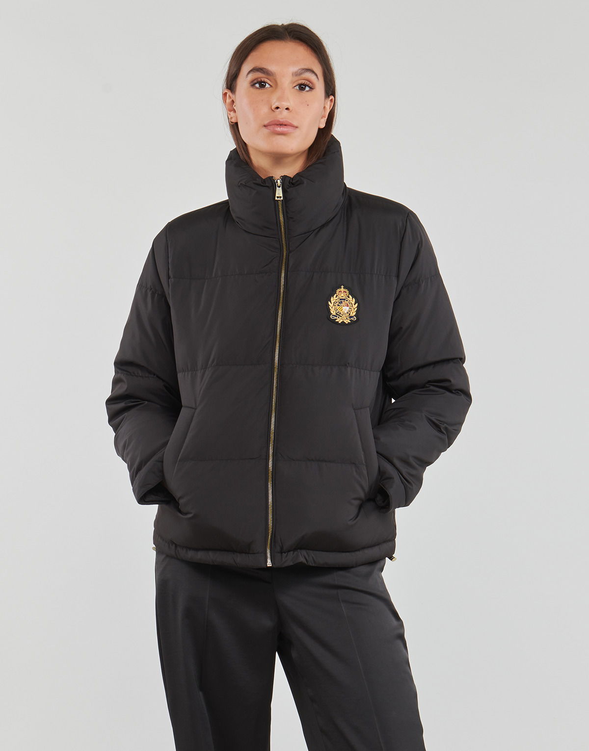Pufferjacka Polo by Ralph Lauren Logo-Patch Insulated Puffer Jacket Svart | 297928078001, 1
