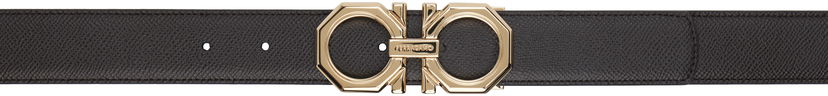 Bälten FERRAGAMO Ferragamo Reversible Adjustable Gancini Belt Svart | 780273