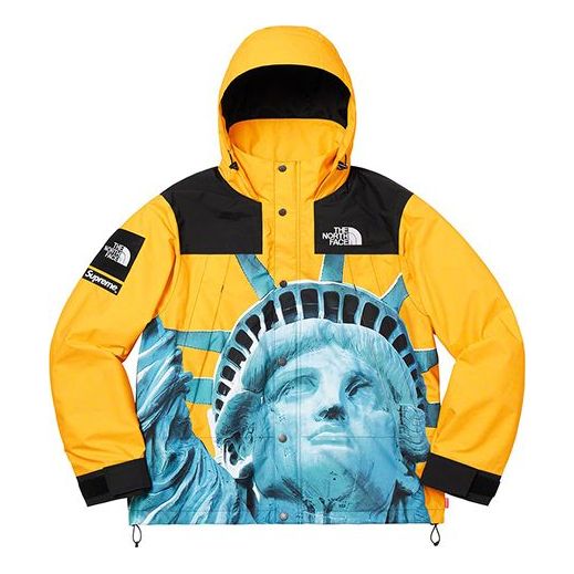 Parkas Supreme Supreme x The North Face Statue of Liberty Waterproof Interchange Jacket Gul | SUP-FW19-907
