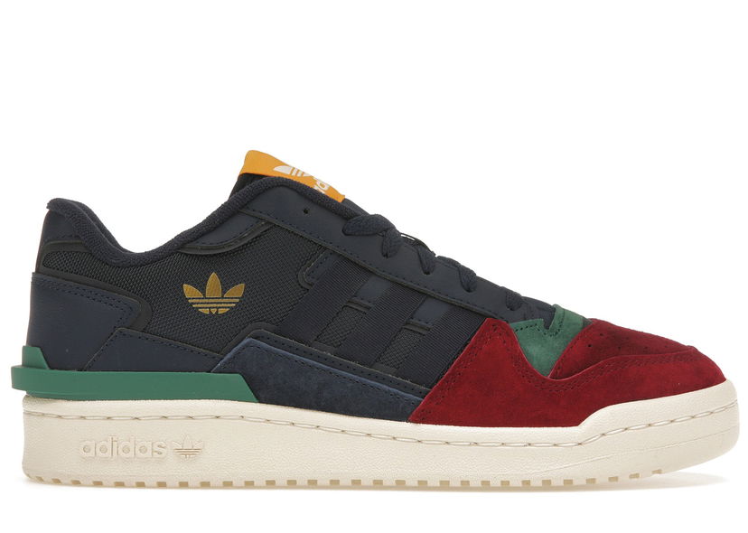 Sneakers och skor adidas Originals adidas Forum Exhibit Low 2.0 Collegiate Navy Burgundy Green Svart | HQ7116