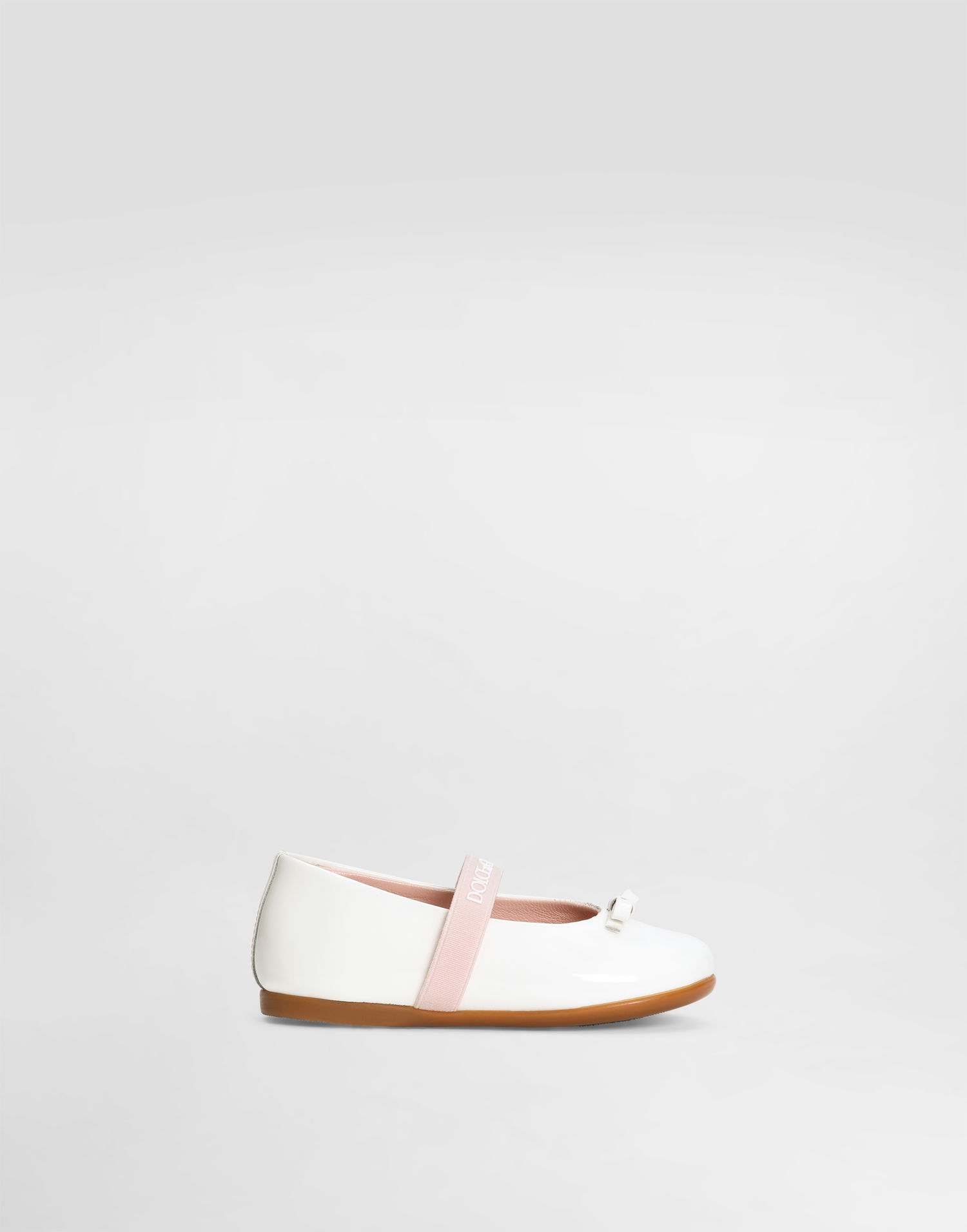 Tillbehör Dolce & Gabbana Dolce & Gabbana Patent Leather Ballet Flats First Steps (19-26) Vit | D20093A483187682, 0
