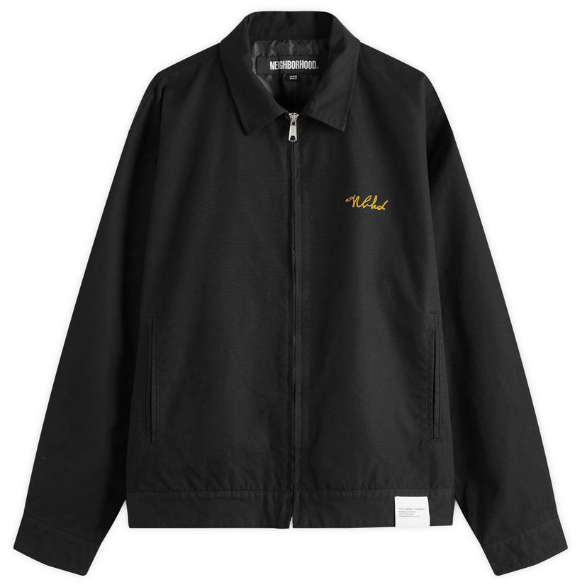 Jacka Neighborhood Neighborhood Zip Work Jacket, Size Large Svart | 251TSNH-JKM02-BLK