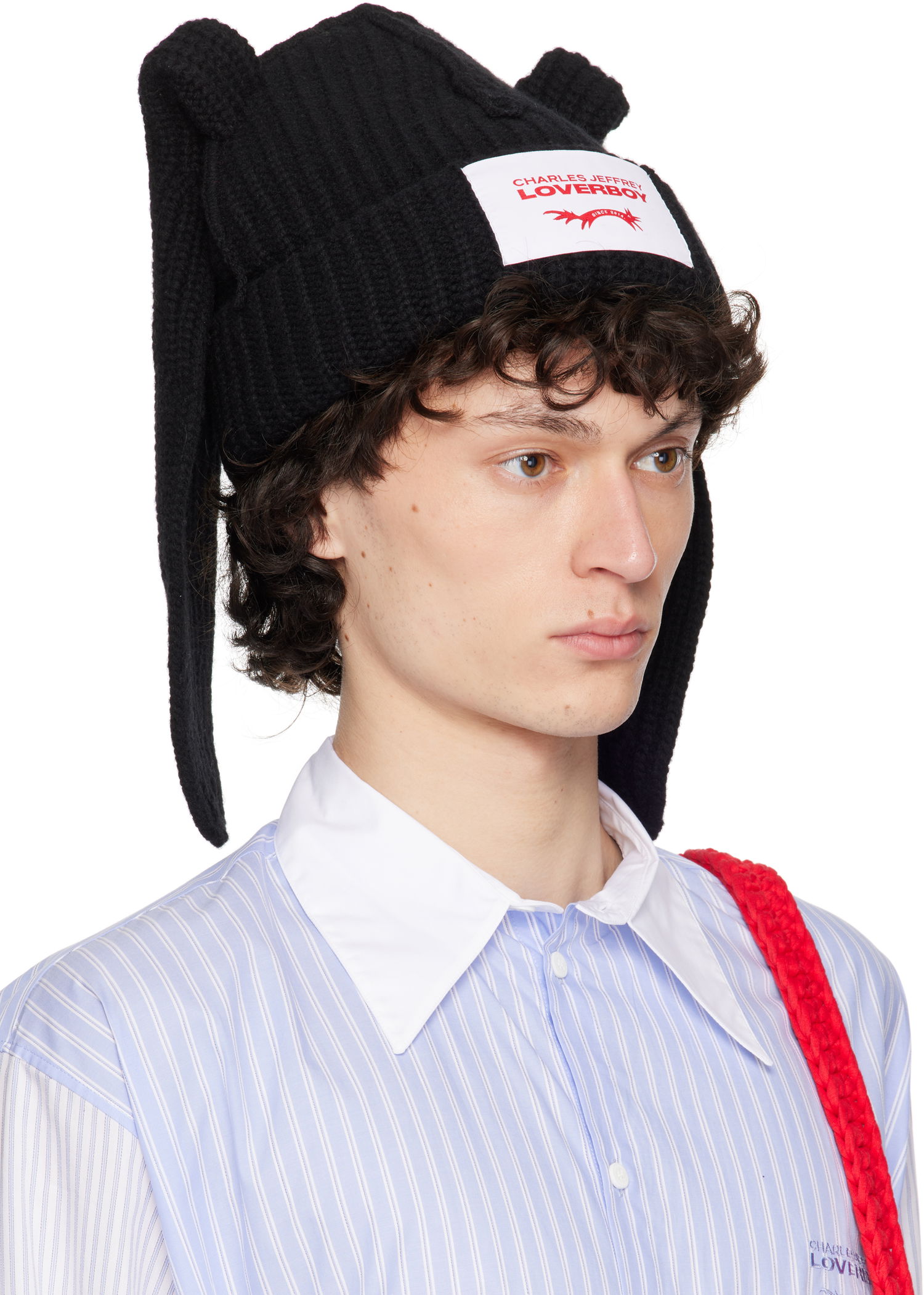 Mössa Charles Jeffrey Loverboy Charles Jeffrey LOVERBOY Chunky Rabbit Beanie Svart | 032131101, 1
