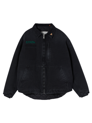 Jacka HERON PRESTON CTNMB Canvas Pockets Jacket Svart | HMEA062F22FAB0011057