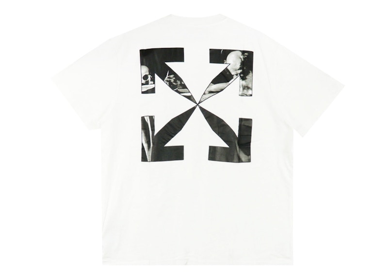 T-shirt Off-White Caravaggio Arrow Over T-Shirt White Vit | OMAA038C99JER0050110