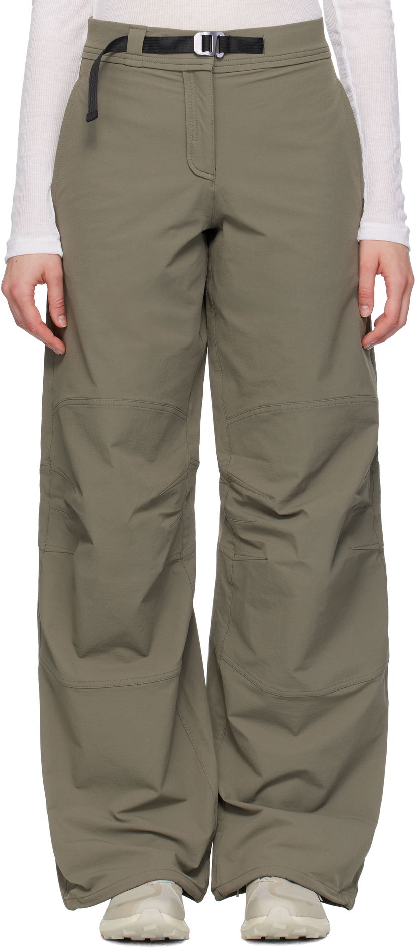 Byxor ROA ROA Shaped Knee Sport Pants Grön | RBWW016FA08