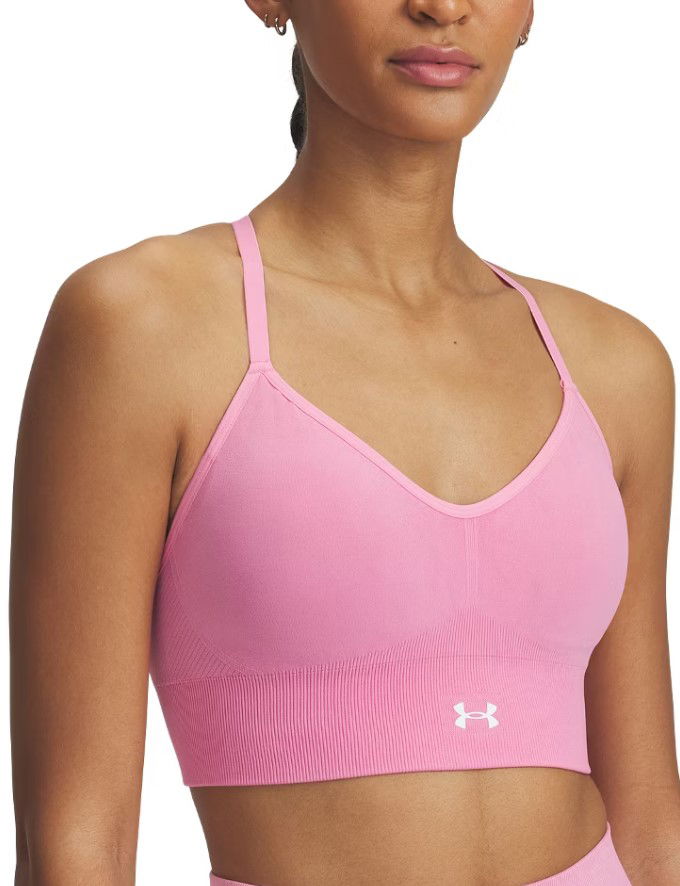 Behå Under Armour Under Armour Vanish Seamless Washed Low Bra Rosa | 1388111-681