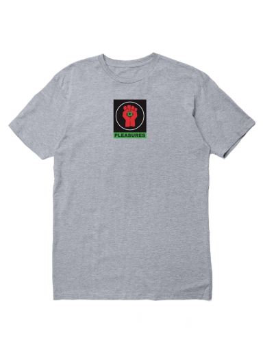T-shirt Pleasures Badge Tee Grå | P22W053-GREY