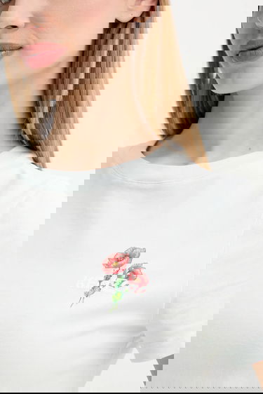 T-shirt KENZO Kenzo Floral T-Shirt Turkos | FF62TS2564SO, 4