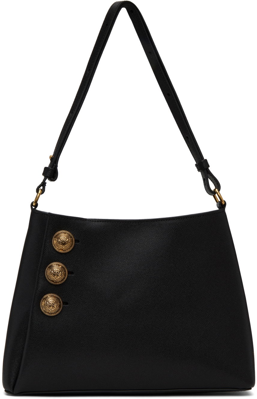 Axelväska Balmain Emblème Bag Svart | CN1BS874LGSR, 0