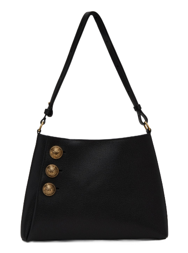 Axelväska Balmain Emblème Bag Svart | CN1BS874LGSR