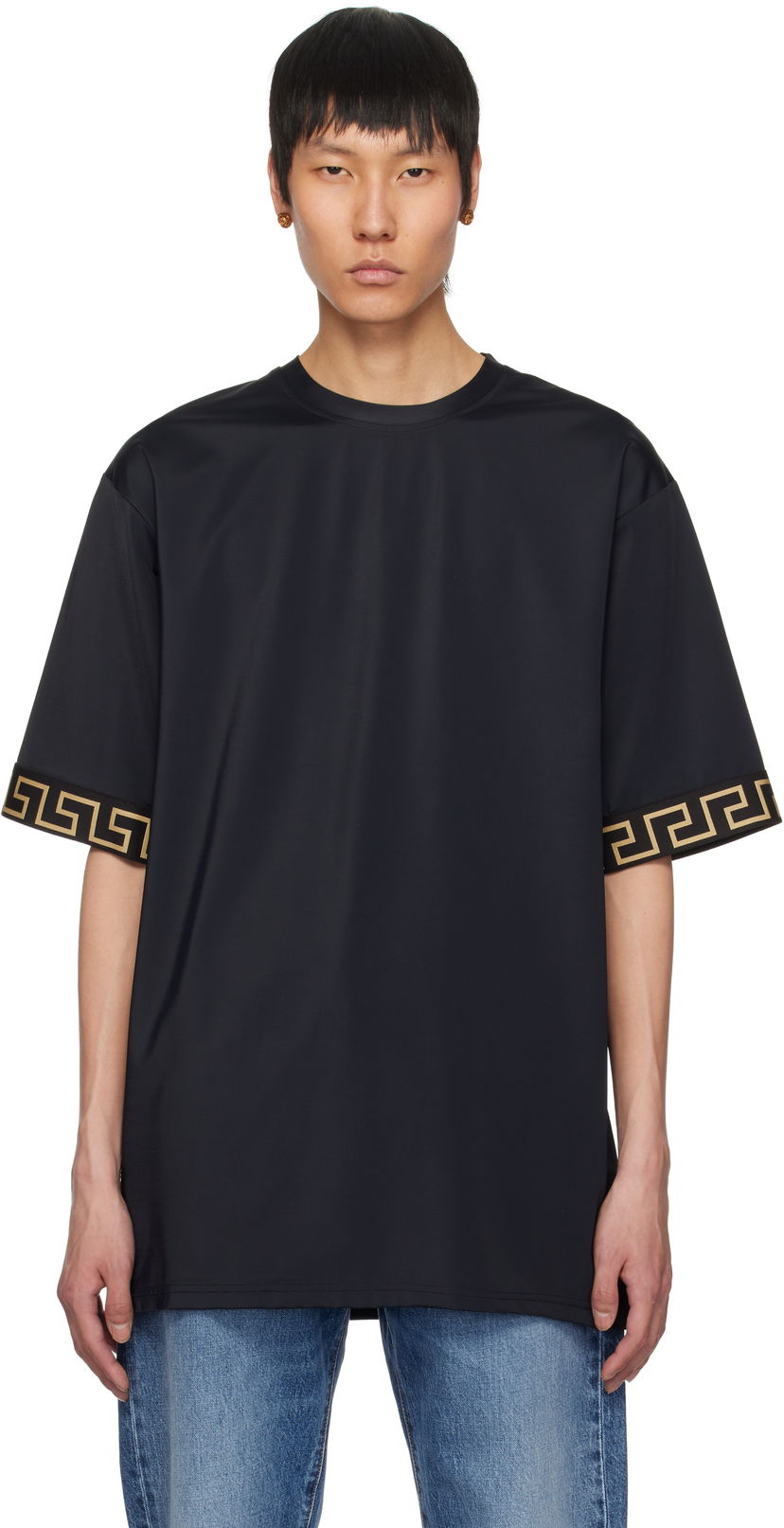 T-shirt Versace Versace Underwear Swim T-Shirt Svart | 1004079_1A11119