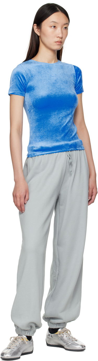 T-shirt Baserange Baserange Omo Velvet T-Shirt Blå | TTOT-VE-AU25, 3