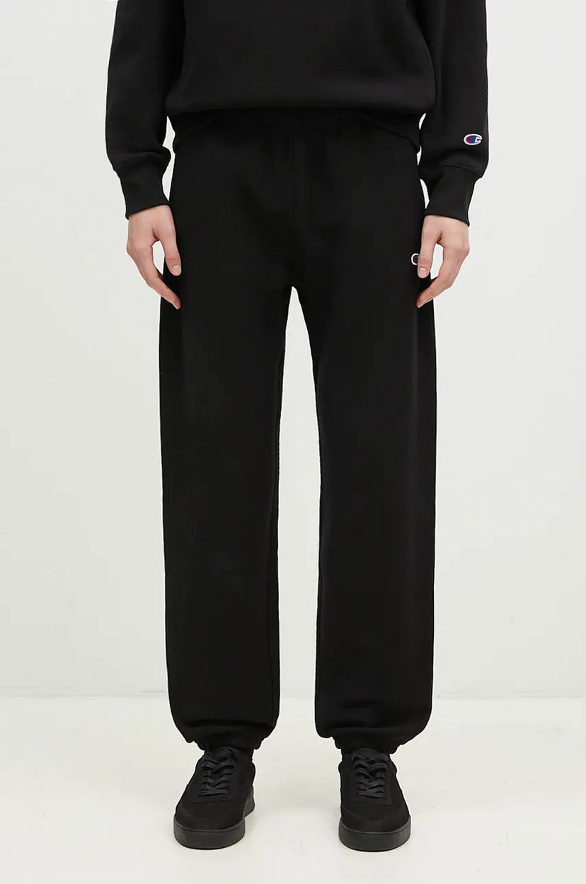 Träningsbyxor Champion Elastic Cuff Sweatpants Svart | 220709.