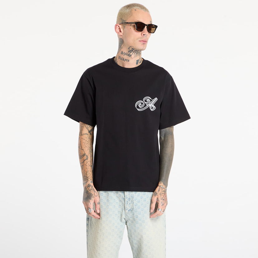 T-shirt Awake NY Script T-Shirt Svart | AWK-FW25-TS002 -BLK