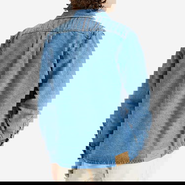 Skjorta Paul Smith Paul Smith Stripe Embroidered Denim Shirt Jacket, Size Large Blå | M2R-413ZE-P21984-41, 3