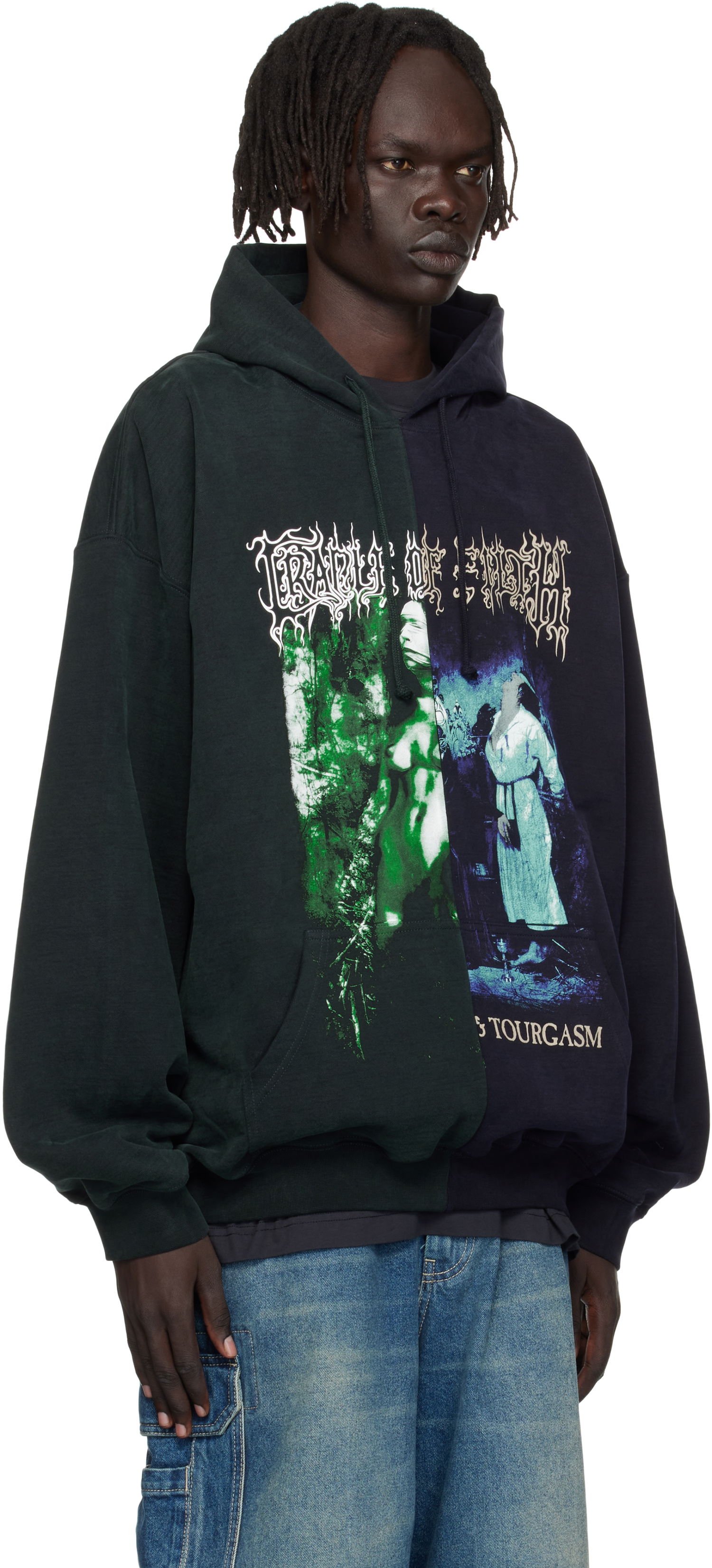 Sweatshirt VETEMENTS Vetements Cradle of Filth Cut-Up Oversized Hoodie Flerfärgad | UCF76HD850EN, 1