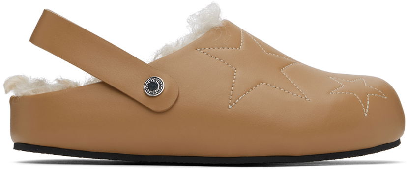 Sneakers och skor Stella McCartney Elyse Shearling Clogs Beige | 810443AP00P0