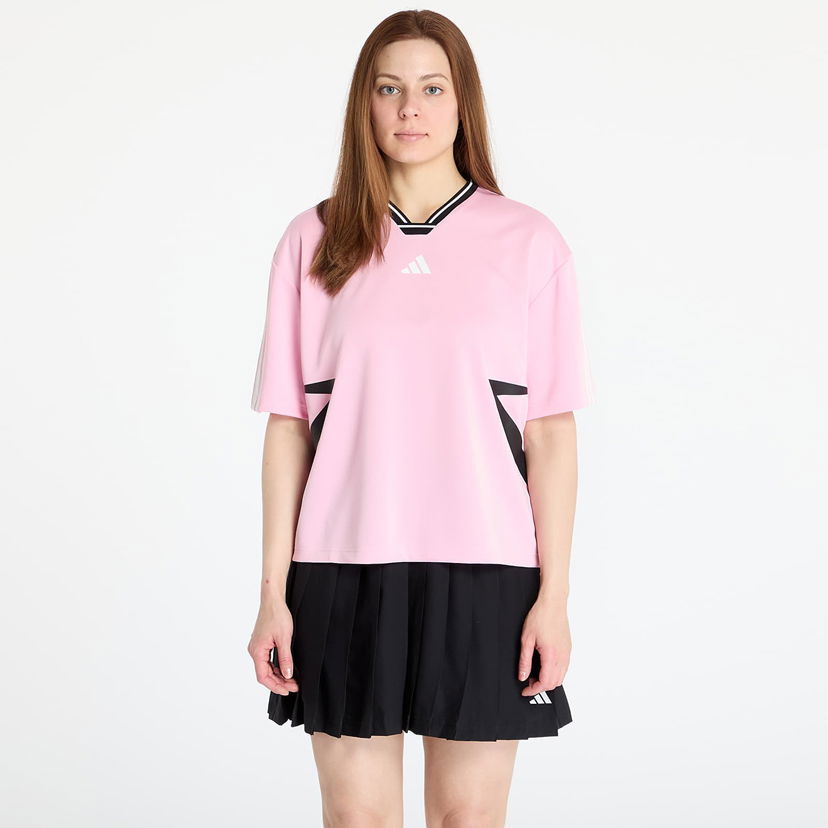 Jersey adidas Originals Adidas Tiro Cut 3 Stripes Color Block Boyfriend T-Shirt Rosa | JG4060