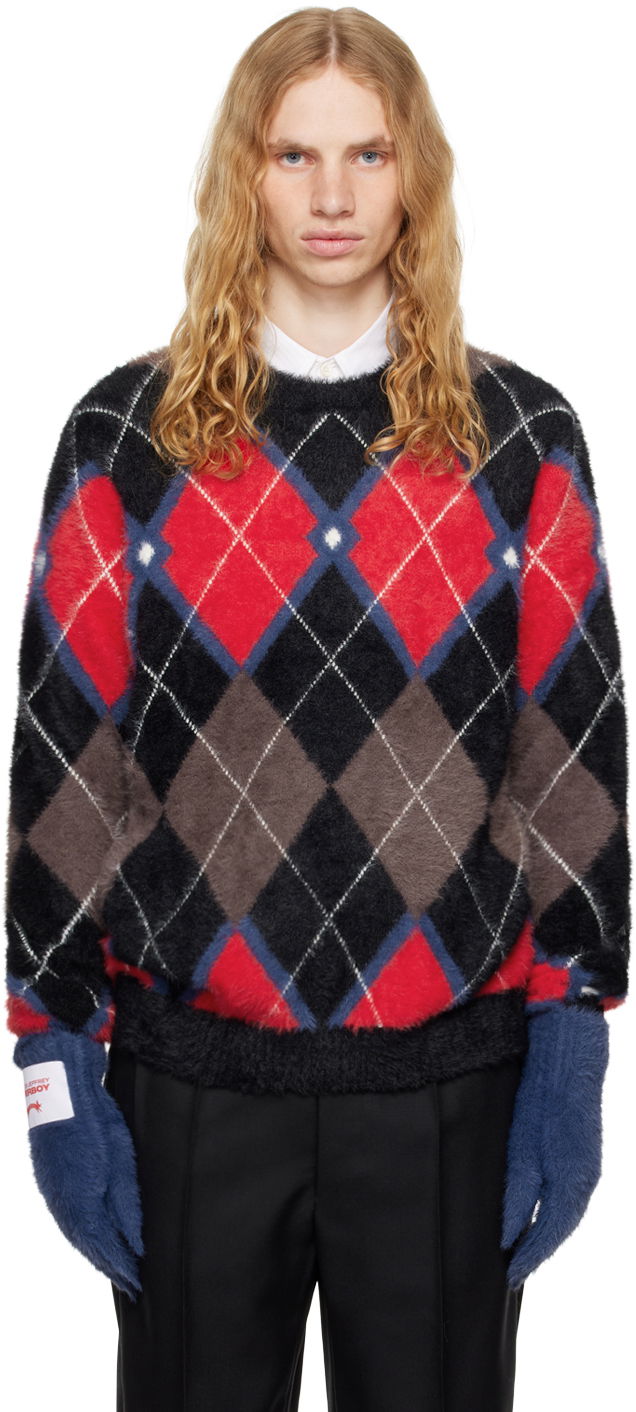 Sweater Charles Jeffrey Loverboy Fluffy Gloves Sweater Flerfärgad | 42090301