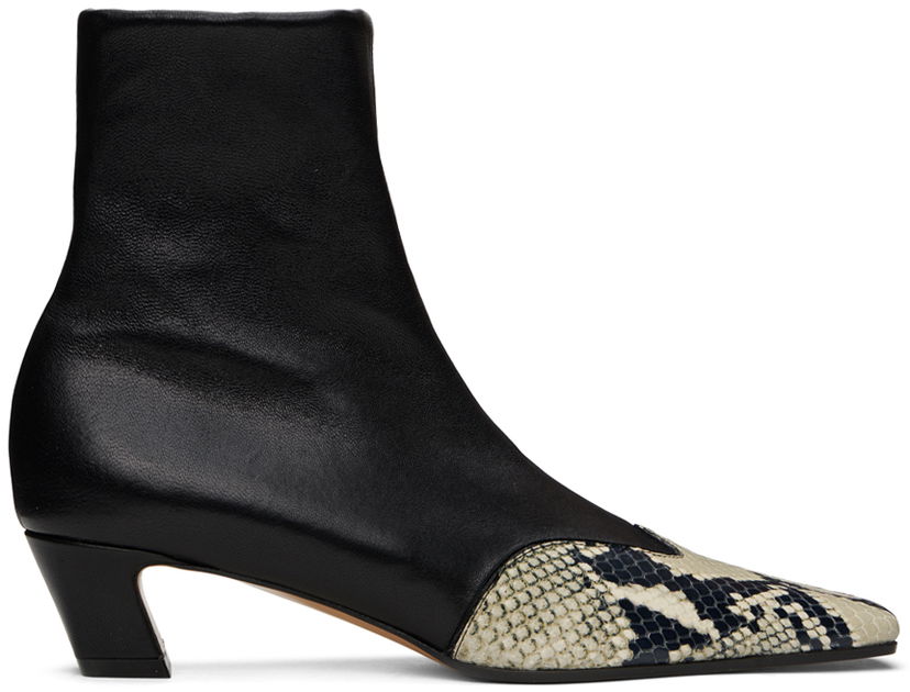 Sneakers och skor Khaite KHAITE 'The Nevada Stretch Low' Ankle Boots Svart | F1068-829
