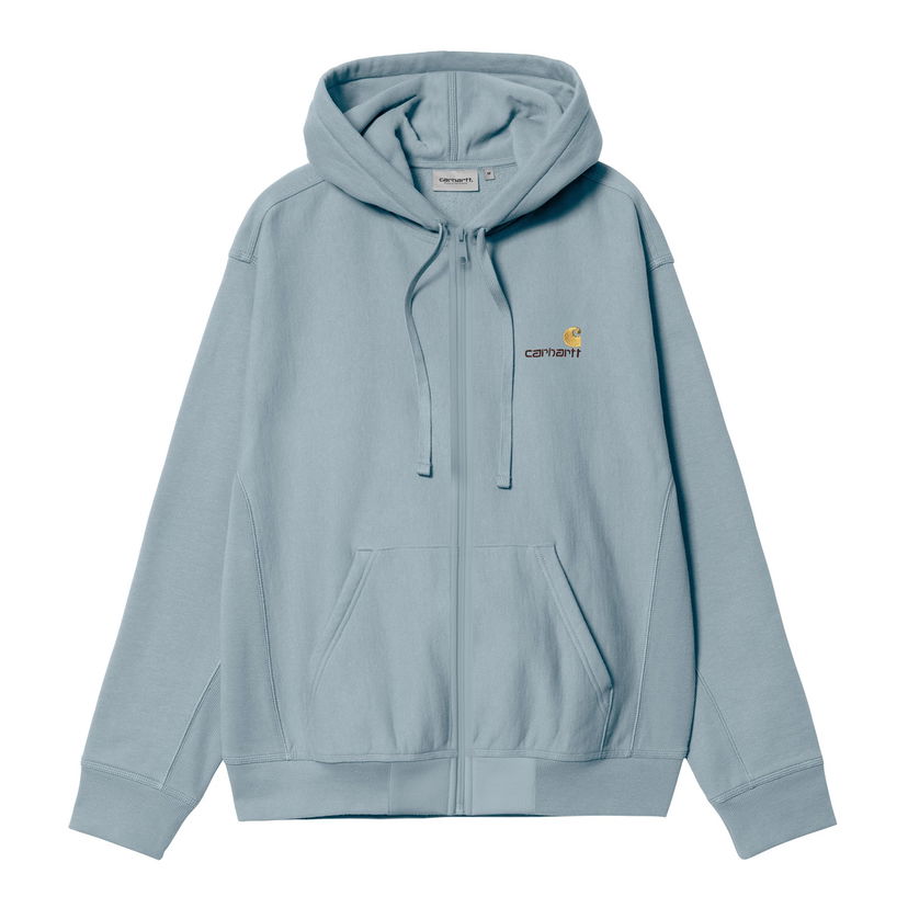Sweatshirt Carhartt WIP American Script Hoodie Jacket Blå | I033063_0F4_XX