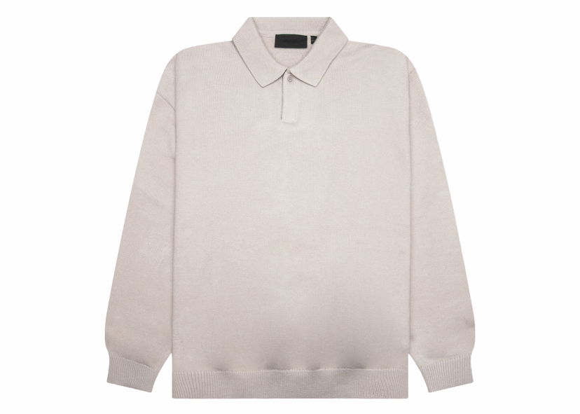 Polotröja Fear of God Knit Polo Silver Cloud Grå | 192BT232182F