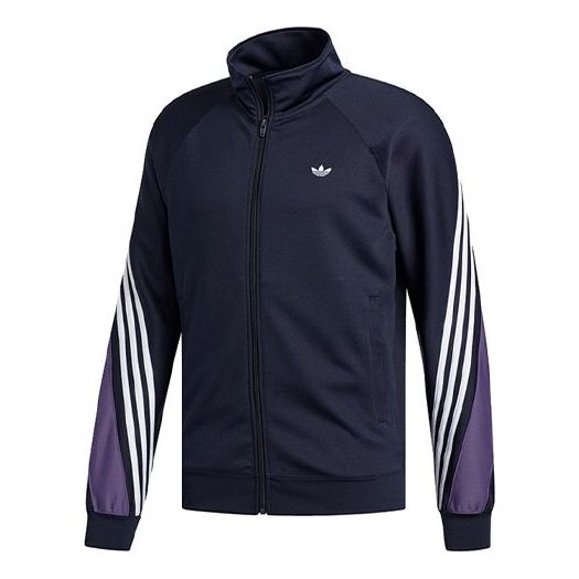 Träningsoverall adidas Originals Originals Stand Collar Sports Jacket Mörkblå | FM1524