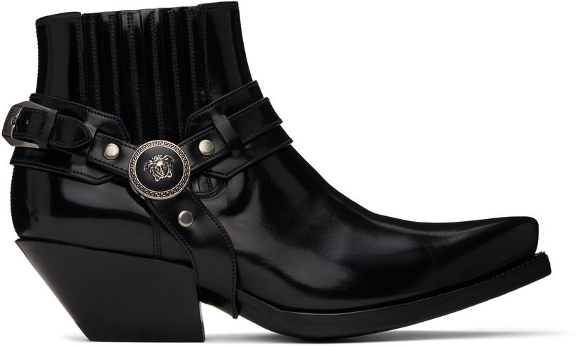 Väst Versace Versace Texano Ankle Boots Svart | 1017195_1A12153_1B00I