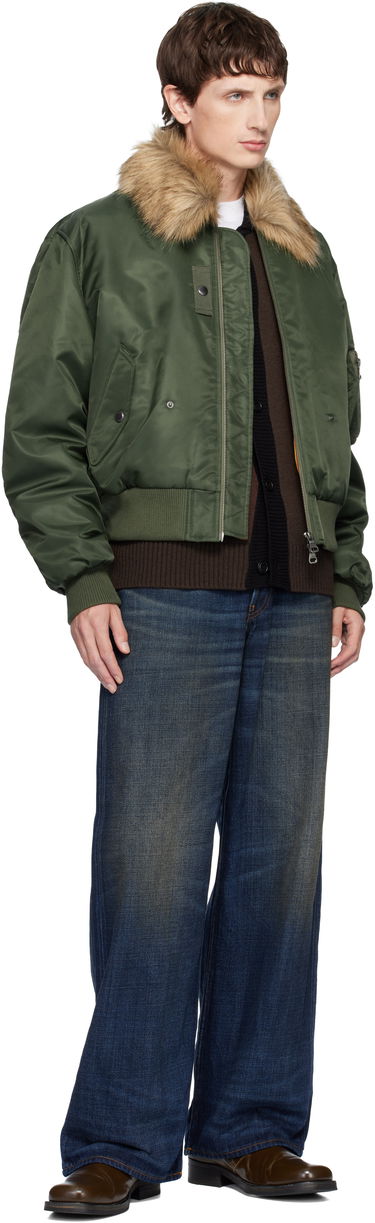 Bomberjacka Andersson Bell Fur Collar MA-1 Bomber Jacket Grön | awa737u, 3